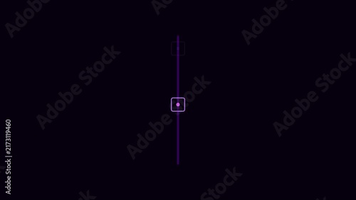 Minimalist digital progress slider interface animation with glowing ui for tech and software 4k