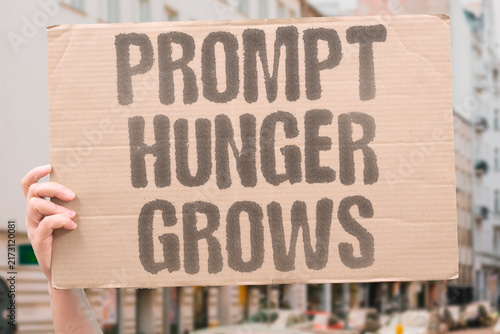 Foto "Prompt hunger grows" Each output creates craving for more