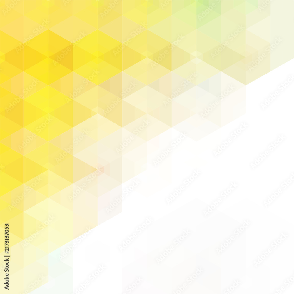 Obraz premium Abstract yellow background with a geometric pattern of hexagons for your design and presentations. eps 10