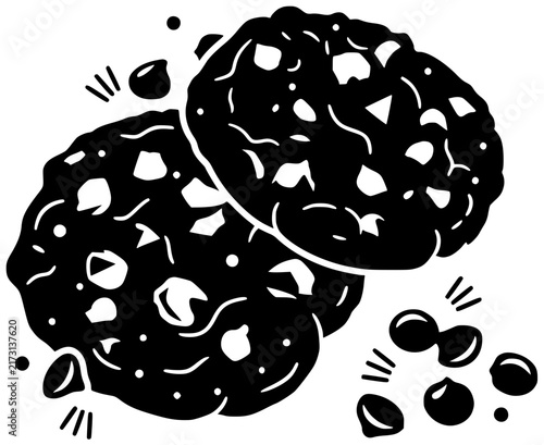 dessert illustration sweet silhouette food logo snack icon cookie outline bakery biscuit sugar delicious pastry tasty baked homemade treat shape and vector graphic background