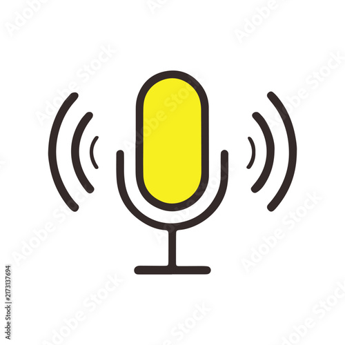 microphone icon vector illustration