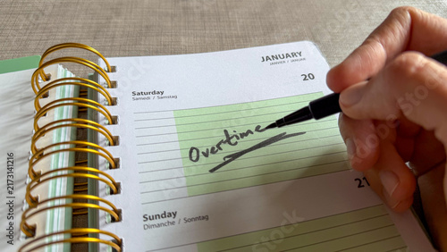 Saturday Overtime and Weekend Work Concept