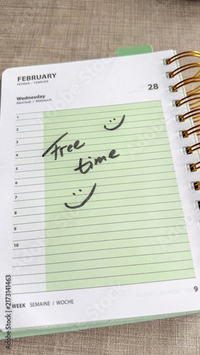 Free Time and Healthy Work Life Balance Concept