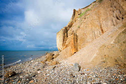 Hanklit cliffs by the Limfjord, Denmark