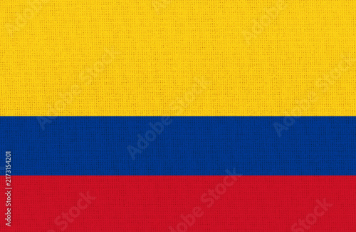 Fotografía Flag of Colombia texture background national symbol South American country sign