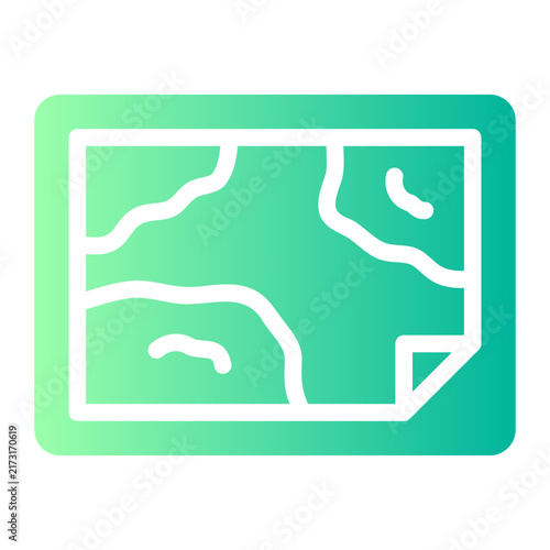 world map gradient icon