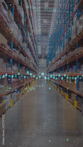 Animation of financial graphs over warehouse