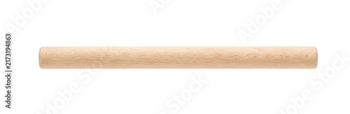 Konstfotografi Simple wooden dowel rod isolated on a clean transparent background