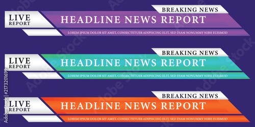 Breaking News Report Templates with Live Report Graphics