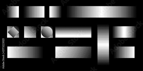 Pixel Art Dithering Gradients Geometric Texture Set