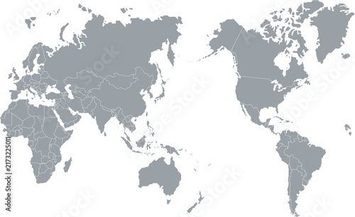 Simple world map vector illustration