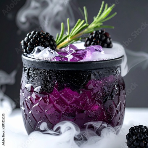Halloween Witch Cauldron Cocktail 