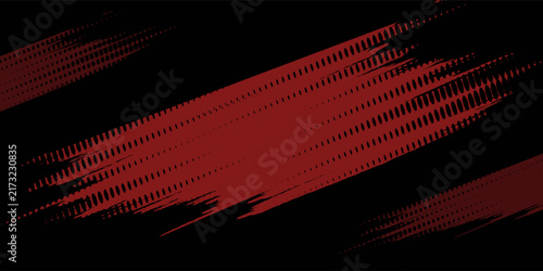 Art & IllustrationHalftone dots red and blue color pattern gradient grunge texture background. Dot pop art comic sport style vector illustration. modern background