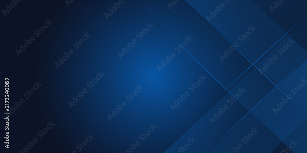 Obraz premium Blue black abstract background geometry shine and layer element vector for presentation design. Suit for business, corporate, institution, party, festive, seminar, and talks