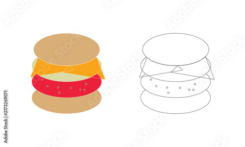 Burger Menu Icon – Hamburger Navigation Button UI Symbol