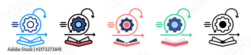 Learning Agility Icon Sheet Multiple Style Collection 
