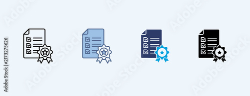 Standard Multiple Icon Illustration Vector, Contains 