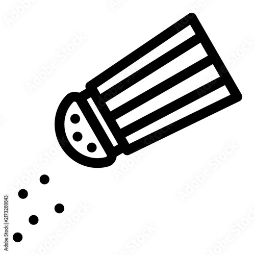 seasoning powder line icon