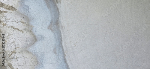 Canvastavla Plastered walls with cracks and peeling plaster have cracked and uneven surface