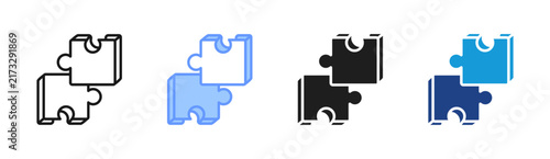 Business Integration icon set multiple style collection
