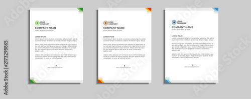 modern corporate letterhead template design