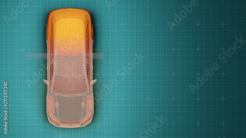Thermal Imaging of a Car
