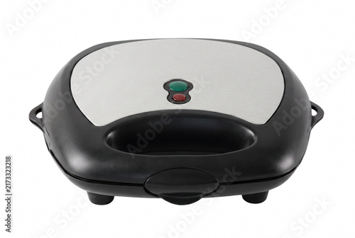 Foto Electric sandwich maker with stainless steel panel and indicator lights
