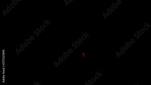 Small fast fire explosions with smoke