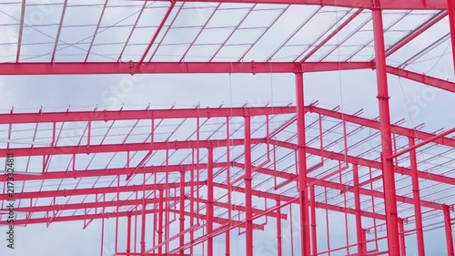 Structures and construction sites for large-scale buildings, projects factories, shopping malls, and outdoor construction areas hazardous zones within industrial plants. Metal beam