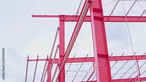 Structures and construction sites for large-scale buildings, projects factories, shopping malls, and outdoor construction areas hazardous zones within industrial plants. Metal beam