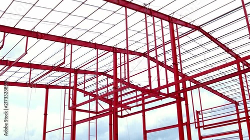 Structures and construction sites for large-scale buildings, projects factories, shopping malls, and outdoor construction areas hazardous zones within industrial plants. Metal beam
