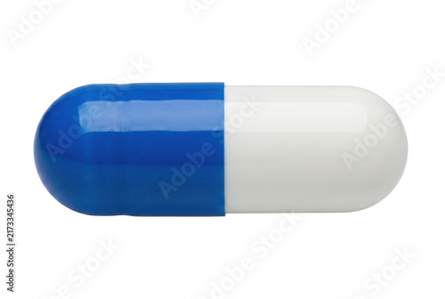 Quadro su tela Blue and White Medical Capsule