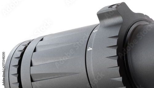 Photography Boss on a rifle sight magnification ring
