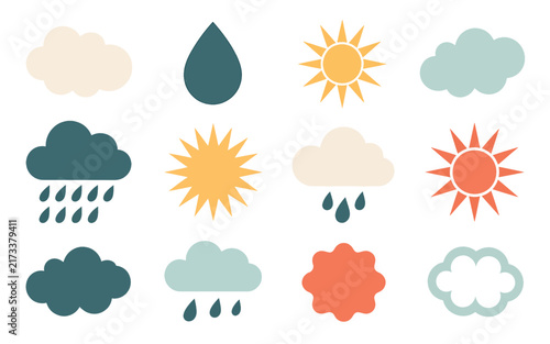 Minimalist dark teal cloud shape isolated on a clean white background, digital graphic illustration design element perfect for modern web layouts, apps, and presentation.