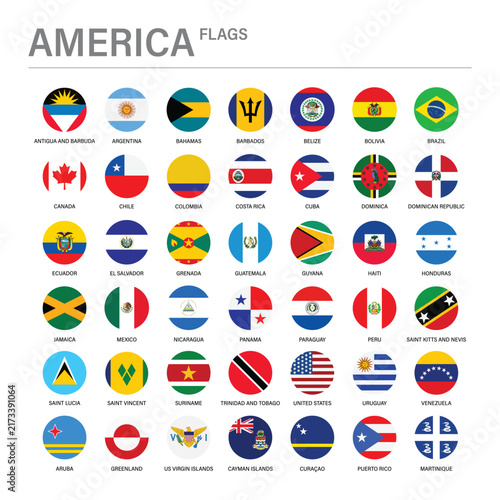 United State Countries Flags – National Flag Vector Collection.