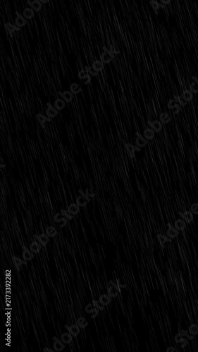 vertical video natural cinematic realistic heavy rain overlay 4k in black background