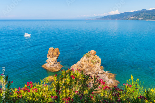 Beautiful Seascape of the Sicilian Coast in Cefalù, Palermo, Sicily, Italy, Europe, World Heritage Site