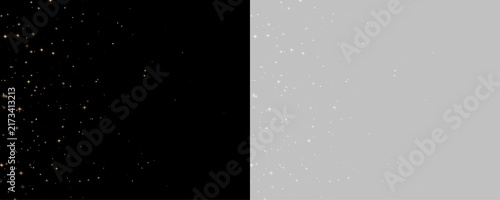 Golden glitter flow PNG. Shining particles create a smooth decorative trail of light. Rich gold sparkle brings luxury and festive energy to compositions.