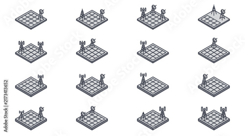 Multiple chess boards with pieces in various game stages.