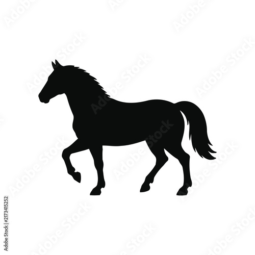 horse silhouette vector