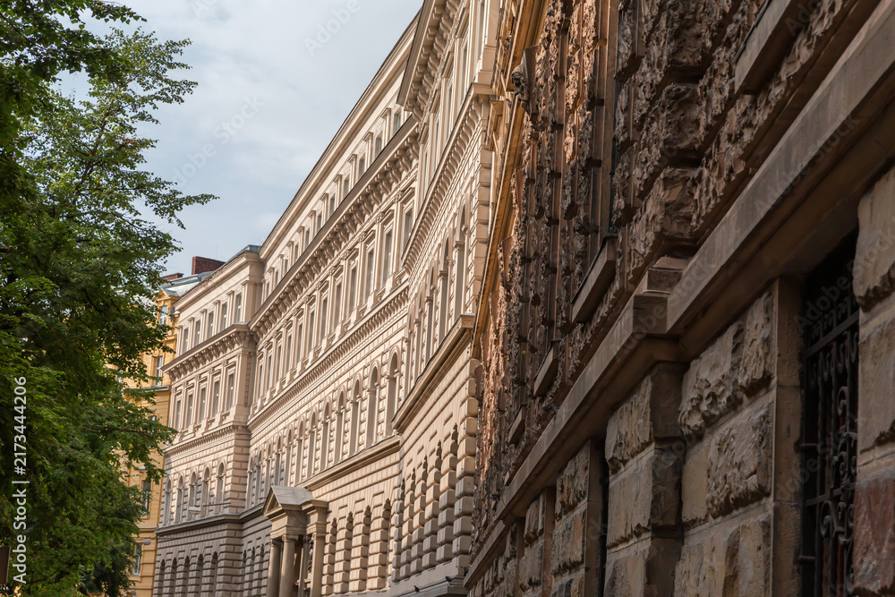 Obraz premium Facade of historical administrative building in the neo-Renaissance style