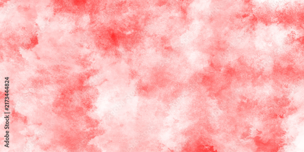 Fototapeta premium Red watercolor paper texture creates a vibrant and artistic background. Red particles explosion on black background graphics pattern texture perfect background design