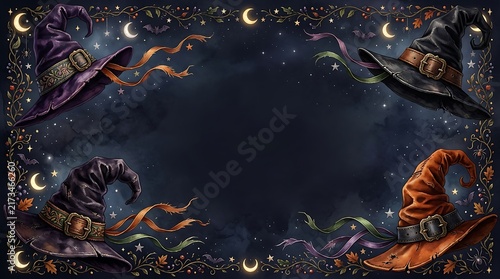 Dark fantasy collage with dragons castles and moons in a gothic style