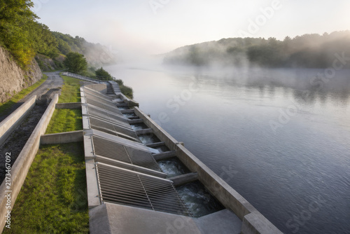River Water Intake Structure Collecting Raw Water for Municipal Drinking Water Treatment