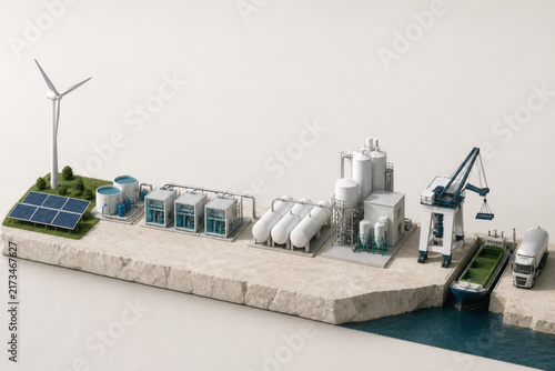 Hydrogen Value Chain Model Connecting Renewable Production Storage Industry Transport and End Use