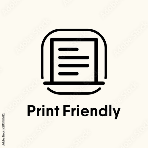 Print friendly symbol