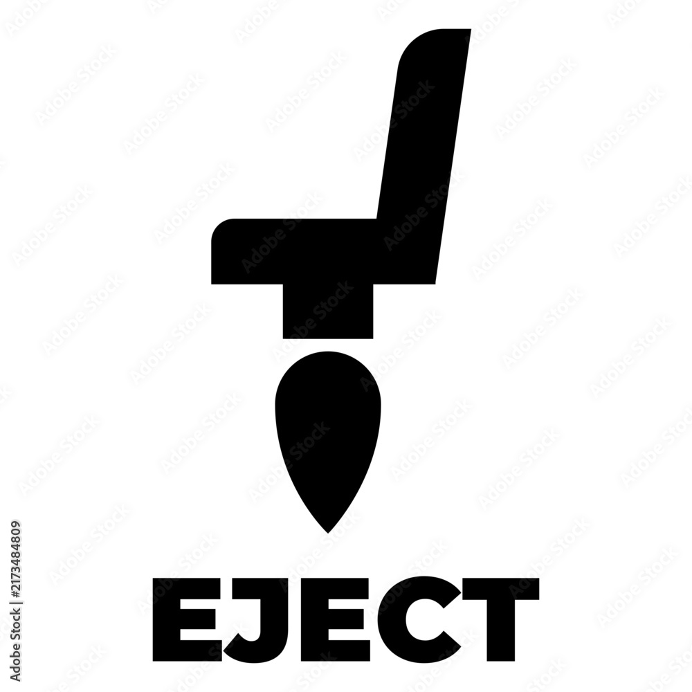 Foto Seat eject silhouette badge