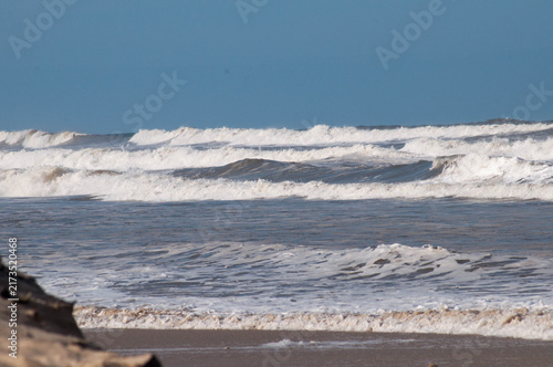 A view of the beach in brazil in summer