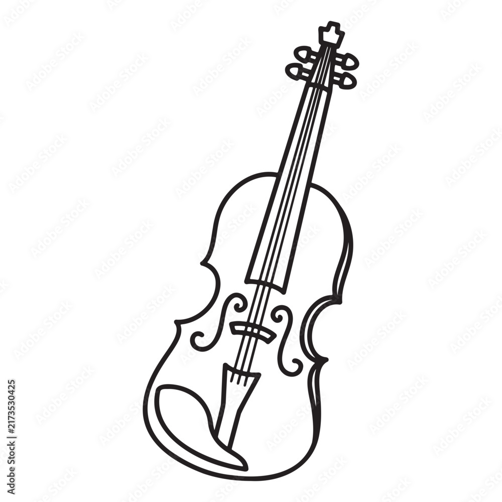 Fototapeta premium violin vector illustration