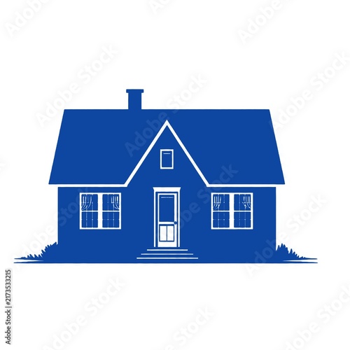 blue house icon